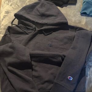 Champion Men's Dark Blue Hoodie
